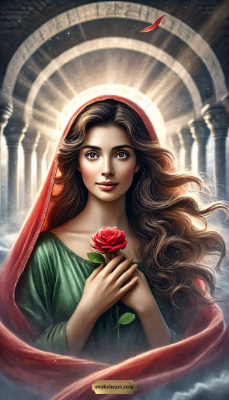 Arte EvokeHeart — maria-madalena, irmandade-rosas, cura, amor, sagrado-feminino