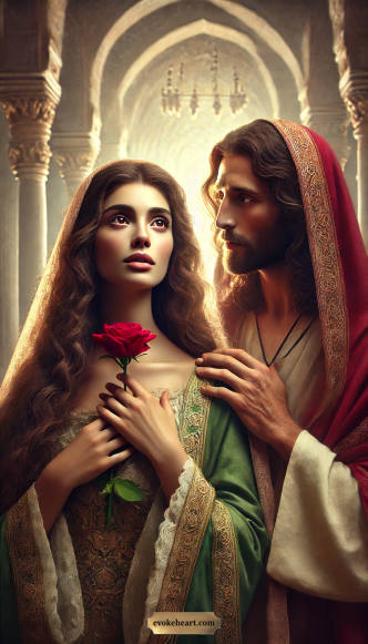 Arte EvokeHeart — maria-madalena, jesus, sagrado-feminino, sagrado-masculino, amor