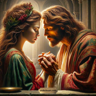 Arte EvokeHeart — maria-madalena, jesus, sagrado-masculino, sagrado-feminino, amor