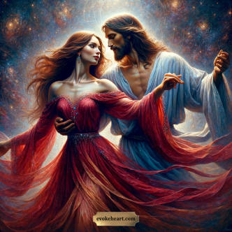 Arte EvokeHeart — maria-madalena, jesus, sagrado-feminino, sagrado-masculino, cura